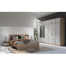 Gulta 140 cm SMART, ozols sonoma/balts